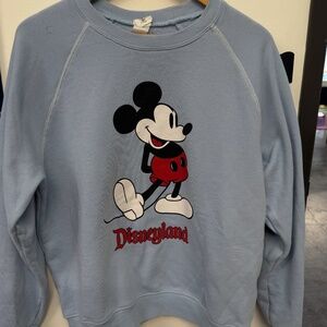 Light Blue Mickey Mouse Crewneck Sweatshirt